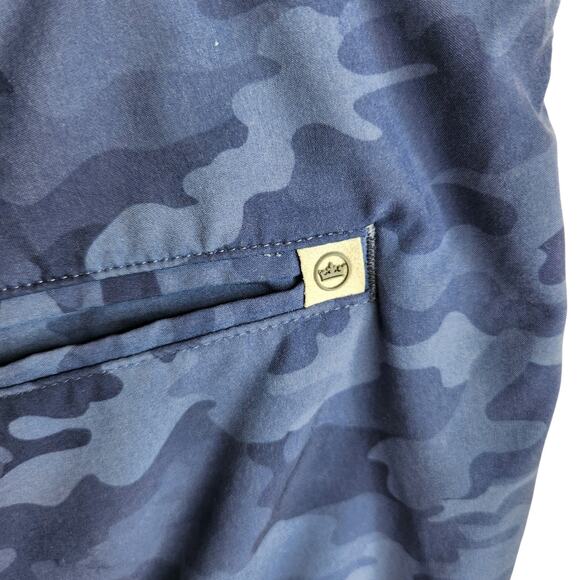 Peter Millar Crown‎ Sport Shackleford Camo Golf Short Navy Blue Camo Men's 38 - Picture 6 of 9